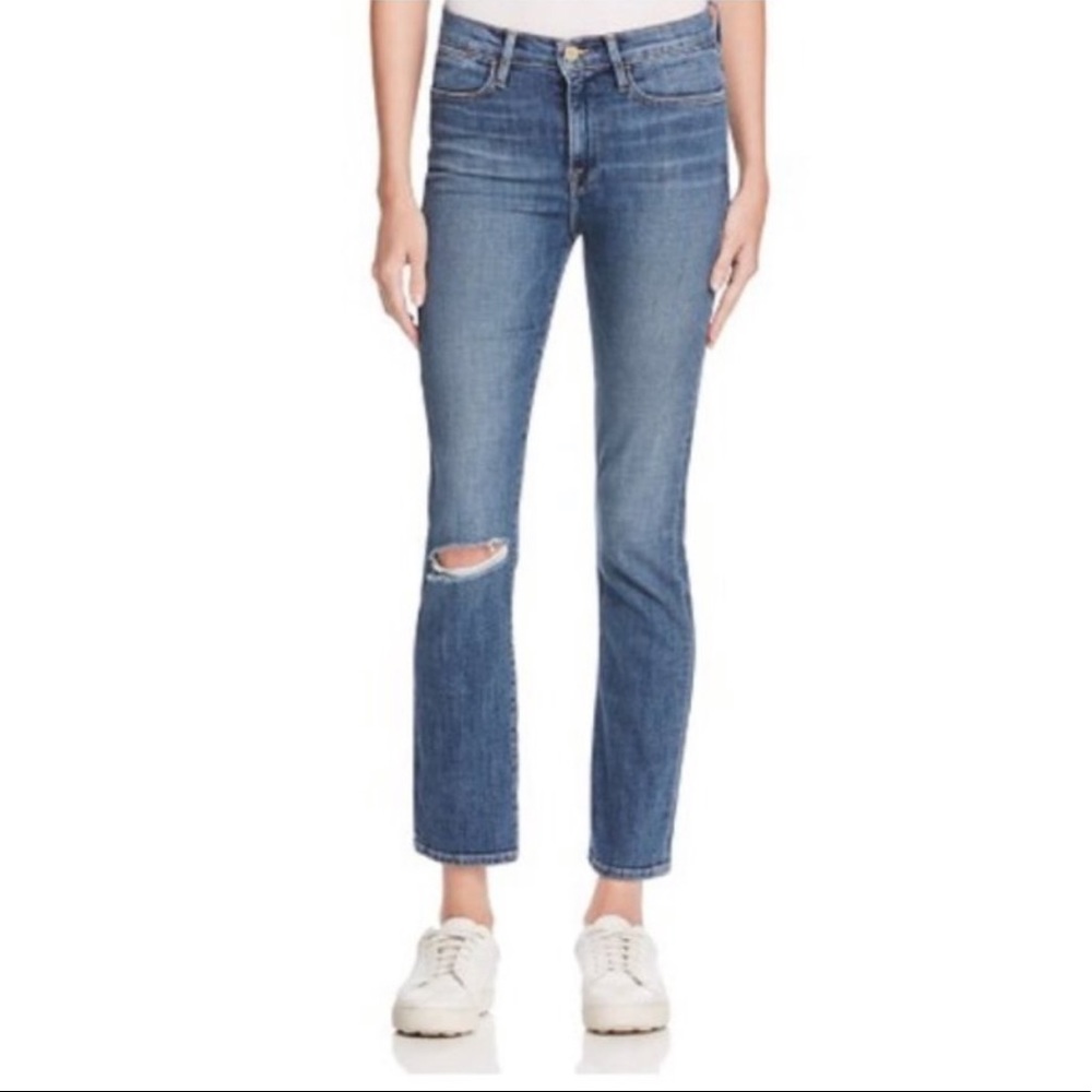 Frame Le High Straight In Broadway Denim Jeans